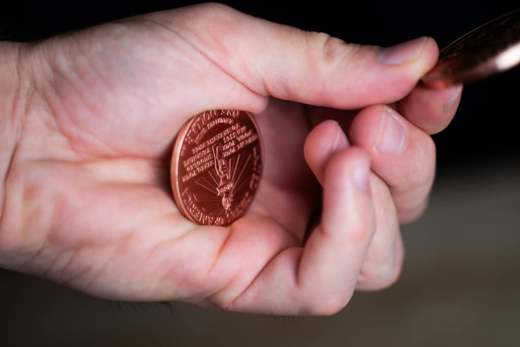 Dolar De Cobre Liberty Moneda Para Magia